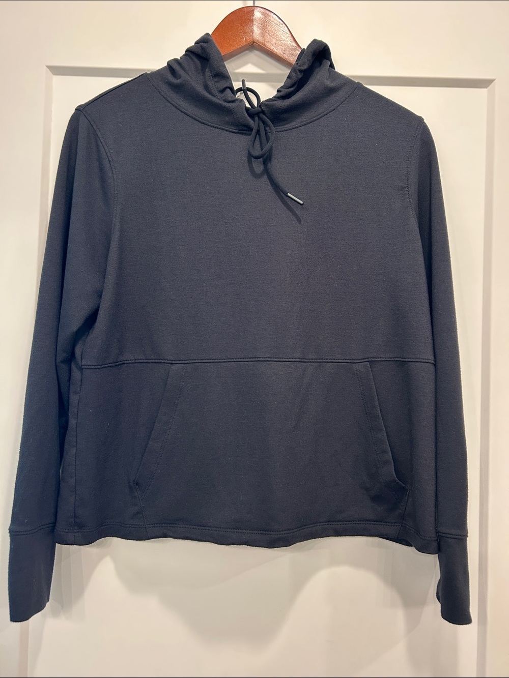 Cozy Black Hooded Pullover